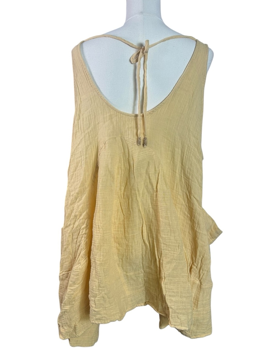 Free People Billowy Bohemian Gauze Pina Colada Tunic Bellini Brunch NWT Small - Picture 8 of 11